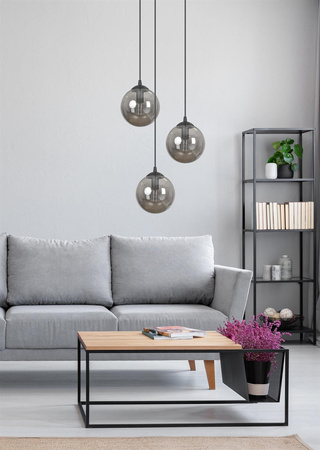 GIGI 1 BL TRANSPARENT 936/1 lampa wisząca szklany klosz kula zwis nowoczesny
