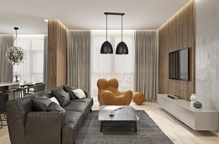 LENOX 2 WHITE-GOLD 411/2 nowoczesna lampa wisząca Biało / Złota