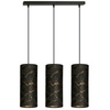 KARLI 3 BL MARBEL BLACK lampa wisząca abażury regulowana nowoczesna