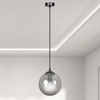 COSMO 1 BL GRAFIT 712/1 lampa wisząca szklany klosz kula zwis nowoczesny